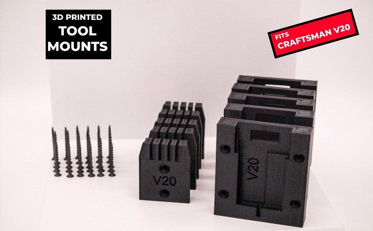 TOOL & BATTERY MOUNTS - FITS CRAFTSMAN V20