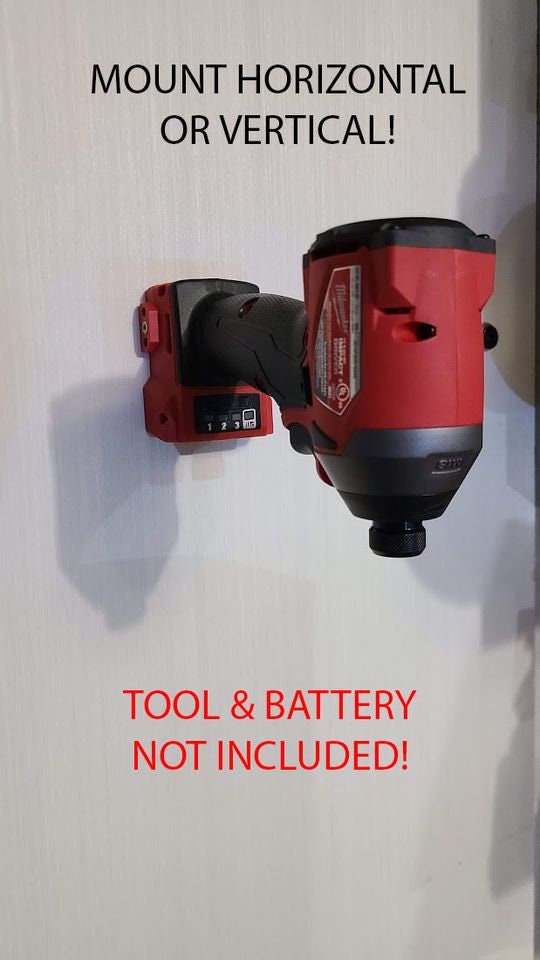 Tool and Battery Mounts - Fits Milwaukee M18 - 5 Tool Mounts & 5 Battery Mounts
