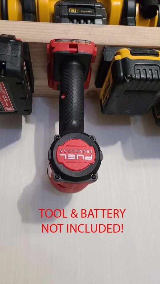 Tool and Battery Mounts - Fits Milwaukee M18 - 5 Tool Mounts & 5 Battery Mounts