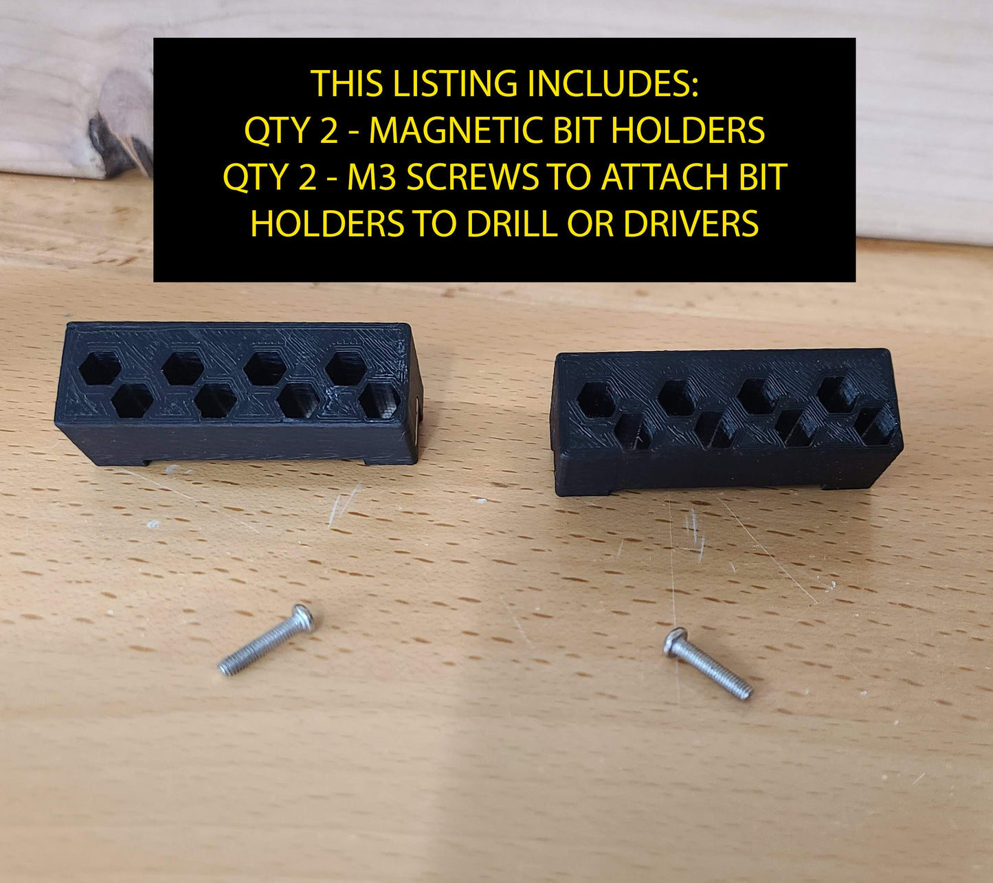 Magnetic Bit Holder - Fits DeWalt Drills & Impact Drivers - 2 PACK