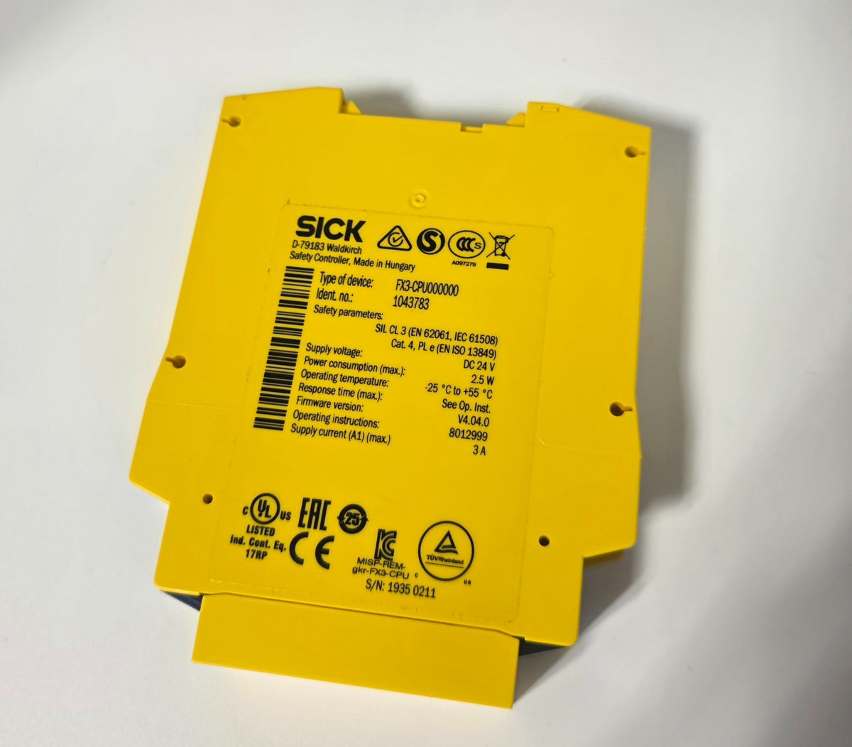 SICK FX3-CPU000000 Flexi Soft Safety Controller