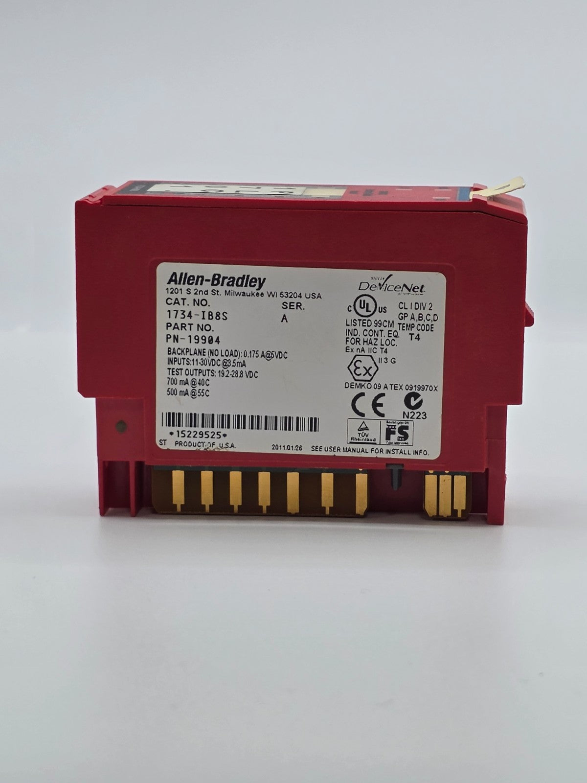 Allen-Bradley 1734-IB8S Series A POINT I/O 8-Point Safety Input 24VDC DeviceNet