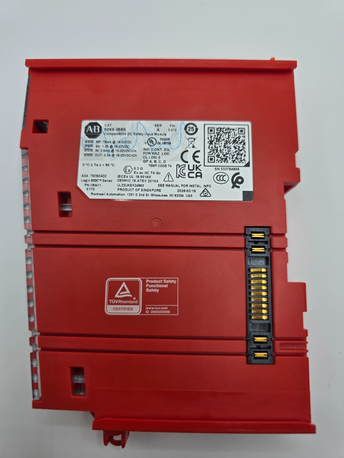 Allen-Bradley 5069-IB8S Series A Compact 5000 DC Safety Input Module